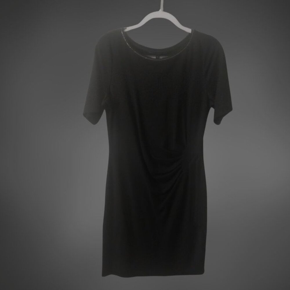 Black Dress with neck embellishment